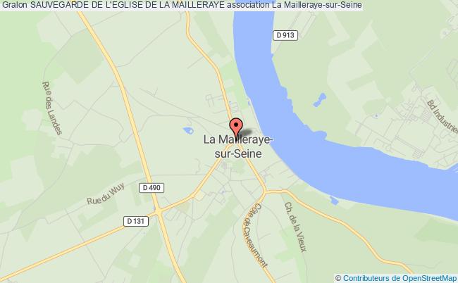 plan association Sauvegarde De L'eglise De La Mailleraye Arelaune-en-Seine