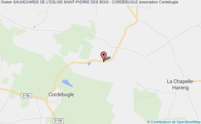 plan association Sauvegarde De L'eglise Saint-pierre Des Bois - Cordebugle Cordebugle