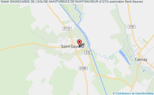 plan association Sauvegarde De L'eglise Saint-ursule De Saint-sauveur (21270) Saint-Sauveur
