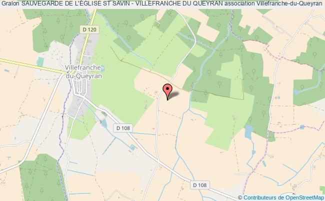 plan association Sauvegarde De L'eglise St Savin - Villefranche Du Queyran Villefranche-du-Queyran