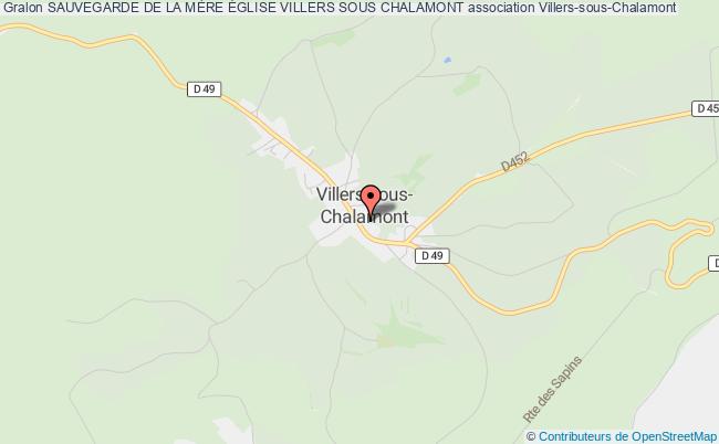 plan association Sauvegarde De La MÈre Église Villers Sous Chalamont Villers-sous-Chalamont
