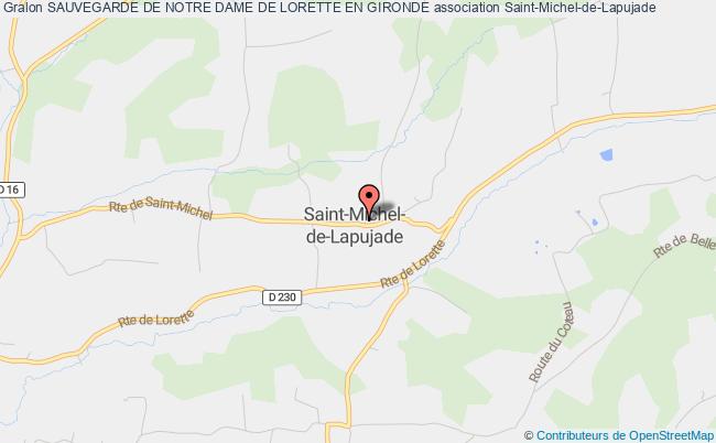 plan association Sauvegarde De Notre Dame De Lorette En Gironde Saint-Michel-de-Lapujade