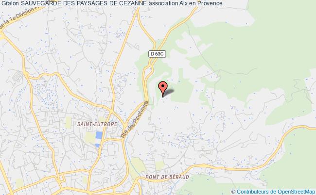 plan association Sauvegarde Des Paysages De Cezanne Aix-en-Provence