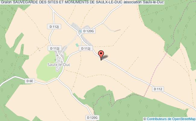 plan association Sauvegarde Des Sites Et Monuments De Saulx-le-duc Saulx-le-Duc