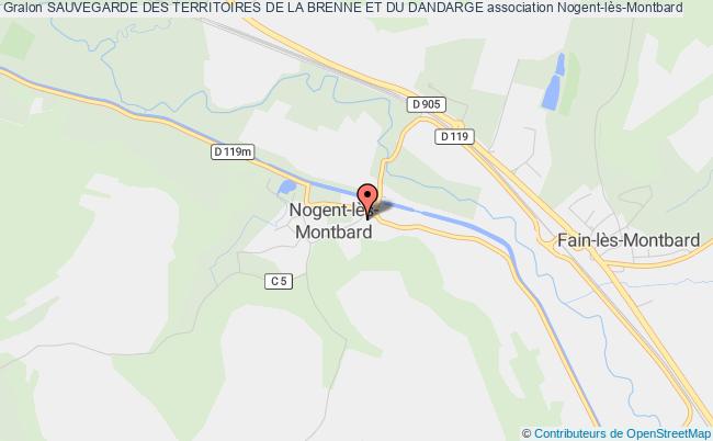 plan association Sauvegarde Des Territoires De La Brenne Et Du Dandarge Nogent-lès-Montbard