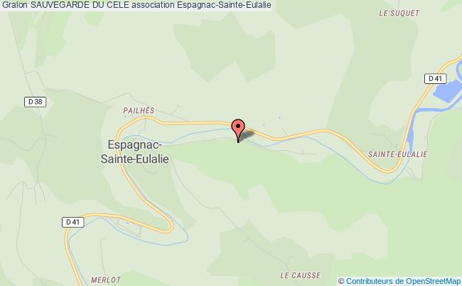 plan association Sauvegarde Du Cele Espagnac-Sainte-Eulalie
