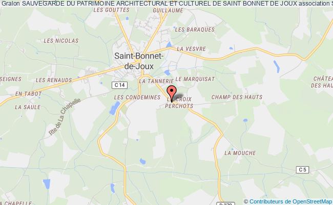 plan association Sauvegarde Du Patrimoine Architectural Et Culturel De Saint Bonnet De Joux Saint-Bonnet-de-Joux