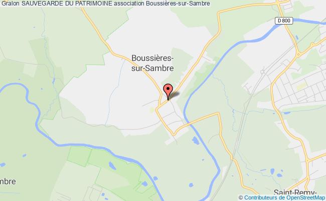 plan association Sauvegarde Du Patrimoine Boussières-sur-Sambre