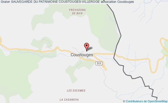 SAUVEGARDE DU PATRIMOINE COUSTOUGES-VILLEROGE