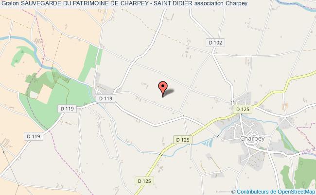 plan association Sauvegarde Du Patrimoine De Charpey - Saint Didier Charpey