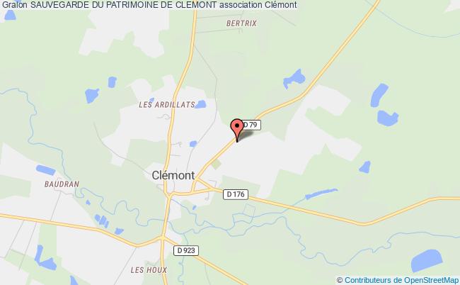 plan association Sauvegarde Du Patrimoine De Clemont Clémont