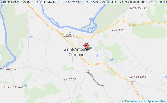 plan association Sauvegarde Du Patrimoine De La Commune De Saint Antoine Cumond Saint-Antoine-Cumond