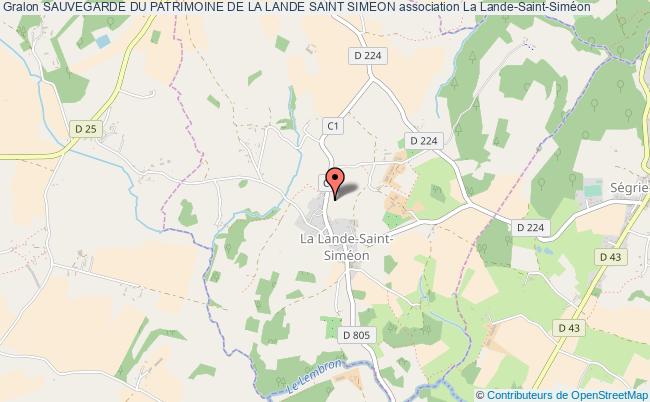 plan association Sauvegarde Du Patrimoine De La Lande Saint Simeon Lande-Saint-Siméon