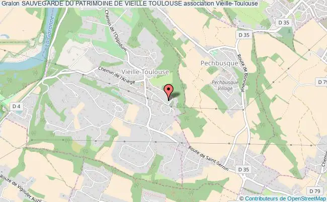 plan association Sauvegarde Du Patrimoine De Vieille Toulouse Vieille-Toulouse