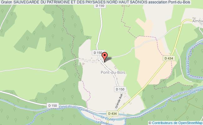 plan association Sauvegarde Du Patrimoine Et Des Paysages Nord Haut SaÔnois Pont-du-Bois