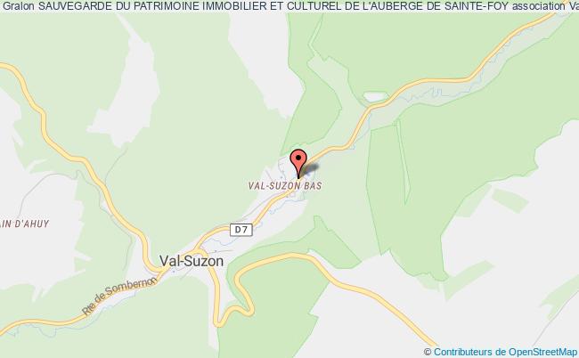 plan association Sauvegarde Du Patrimoine Immobilier Et Culturel De L'auberge De Sainte-foy Val-Suzon