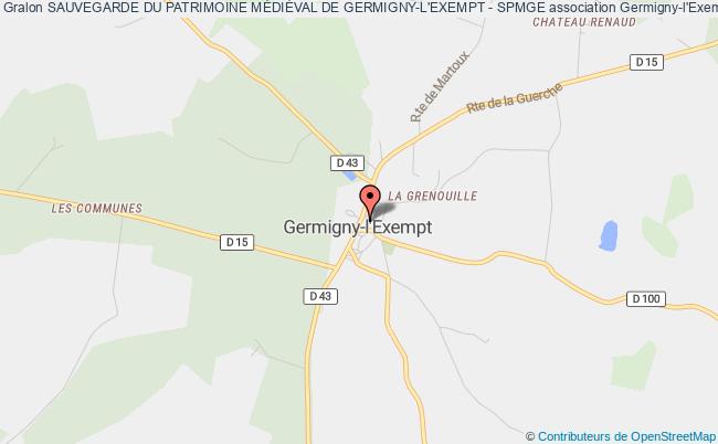 plan association Sauvegarde Du Patrimoine MÉdiÉval De Germigny-l'exempt - Spmge Germigny-l'Exempt