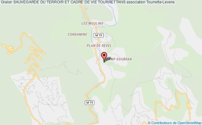 plan association Sauvegarde Du Terroir Et Cadre De Vie Tourrettans Tourrette-Levens