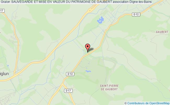 plan association Sauvegarde Et Mise En Valeur Du Patrimoine De Gaubert Digne-les-Bains