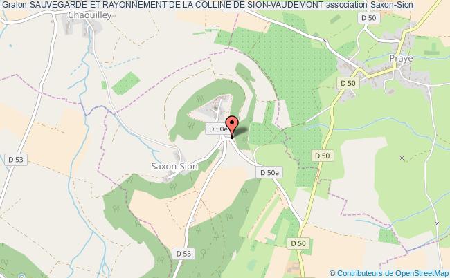 plan association Sauvegarde Et Rayonnement De La Colline De Sion-vaudemont Saxon-Sion