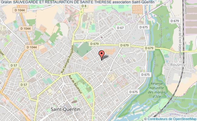 plan association Sauvegarde Et Restauration De Sainte Therese Saint-Quentin