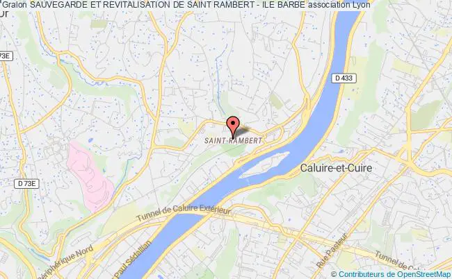 plan association Sauvegarde Et Revitalisation De Saint Rambert - Ile Barbe Lyon