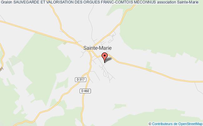 plan association Sauvegarde Et Valorisation Des Orgues Franc-comtois MÉconnus Sainte-Marie