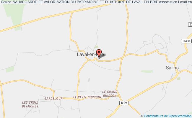 plan association Sauvegarde Et Valorisation Du Patrimoine Et D'histoire De Laval-en-brie Laval-en-Brie