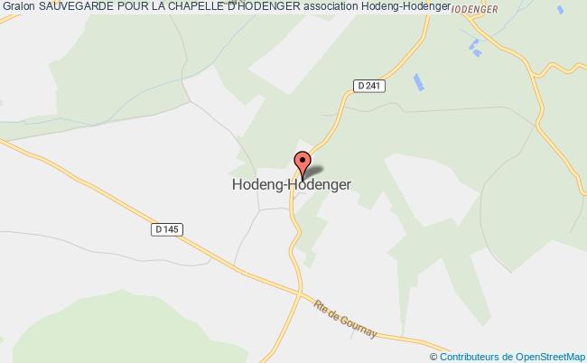 plan association Sauvegarde Pour La Chapelle D'hodenger Hodeng-Hodenger