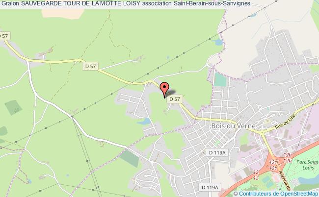 plan association Sauvegarde Tour De La Motte Loisy Saint-Berain-sous-Sanvignes