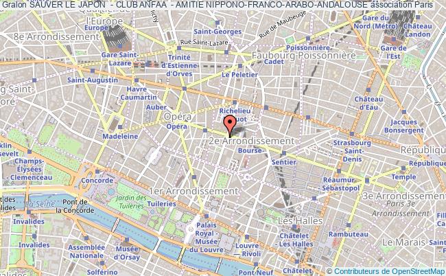 plan association Sauver Le Japon  - Club Anfaa  - Amitie Nippono-franco-arabo-andalouse Paris