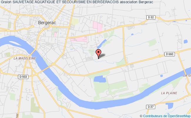 plan association Sauvetage Aquatique Et Secourisme En Bergeracois Bergerac
