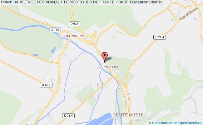 plan association Sauvetage Des Animaux Domestiques De France - Sadf Cherisy