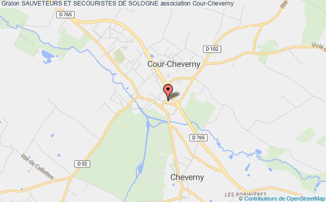 plan association Sauveteurs Et Secouristes De Sologne Cour-Cheverny