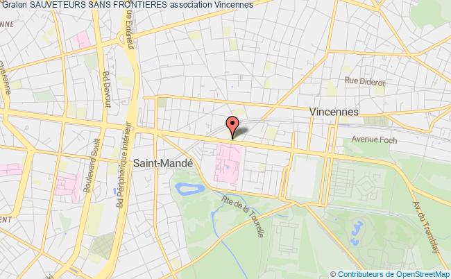 plan association Sauveteurs Sans Frontieres Vincennes