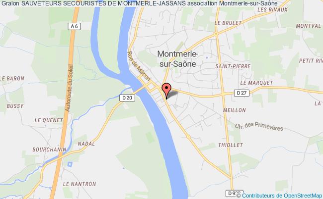 plan association Sauveteurs Secouristes De Montmerle-jassans Montmerle-sur-Saône