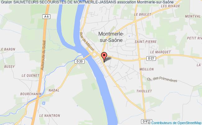 plan association Sauveteurs Secouristes De Montmerle 
