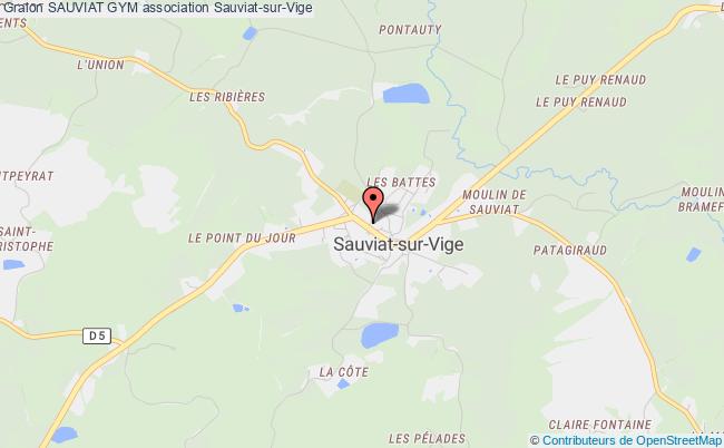 plan association Sauviat Gym Sauviat-sur-Vige