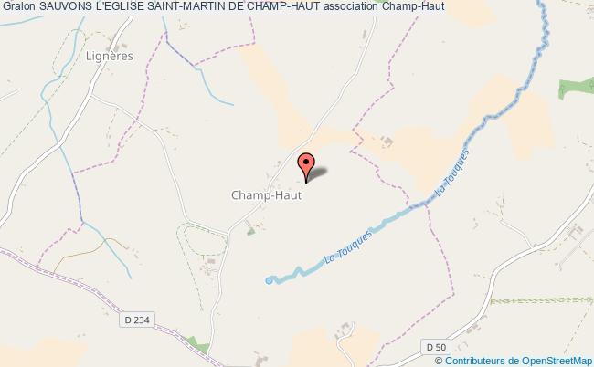 plan association Sauvons L'eglise Saint-martin De Champ-haut Champ-Haut