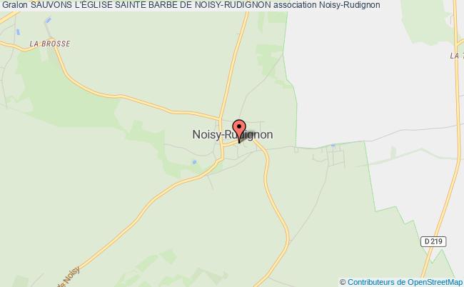 plan association Sauvons L'Église Sainte Barbe De Noisy-rudignon Noisy-Rudignon