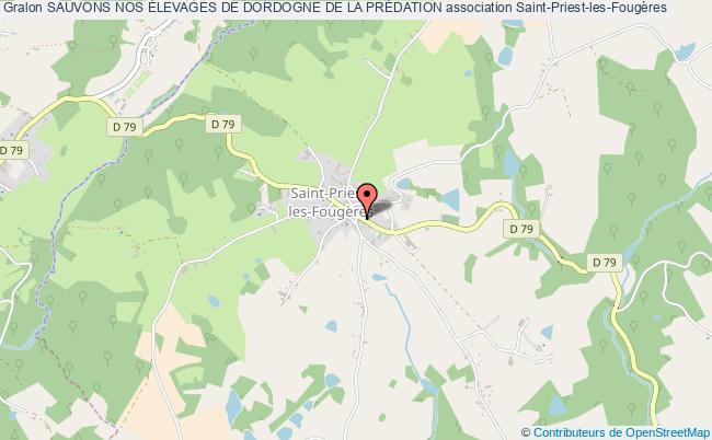 plan association Sauvons Nos Élevages De Dordogne De La PrÉdation Saint-Priest-les-Fougères