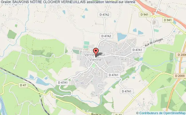 plan association Sauvons Notre Clocher Verneuillais Verneuil-sur-Vienne