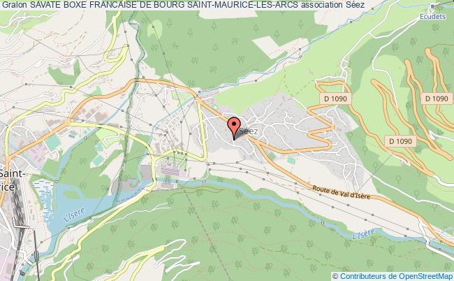 plan association Savate Boxe Francaise De Bourg Saint-maurice-les-arcs Séez