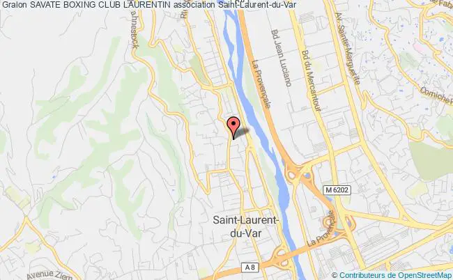 plan association Savate Boxing Club Laurentin Saint-Laurent-du-Var