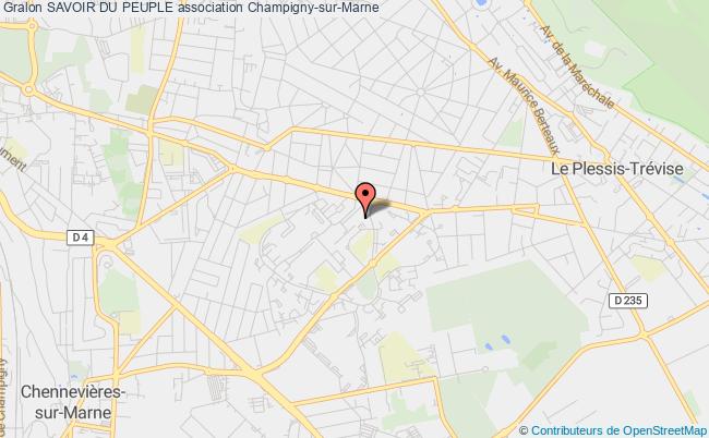 plan association Savoir Du Peuple Champigny-sur-Marne