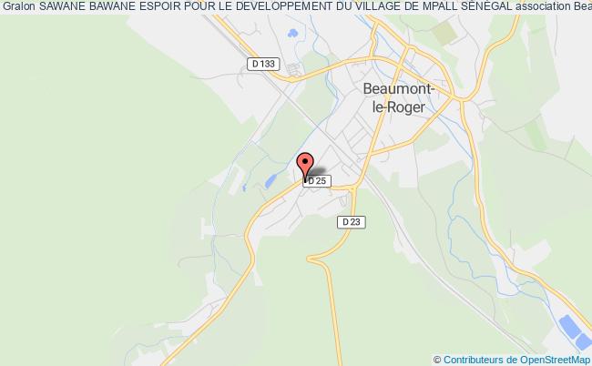 plan association Sawane Bawane Espoir Pour Le Developpement Du Village De Mpall SÉnÉgal Beaumont-le-Roger