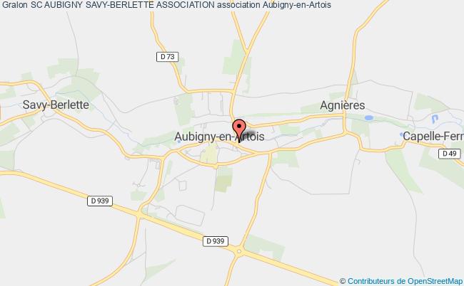 plan association Sc Aubigny Savy-berlette Association Aubigny-en-Artois