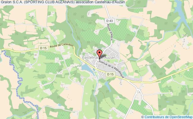 plan association S.c.a. (sporting Club Auzanais) Castelnau-d'Auzan