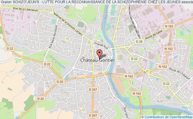 plan association Schizo'jeun's - Lutte Pour La Reconnaissance De La SchizophrÉnie Chez Les Jeunes Château-Gontiersur Mayenne