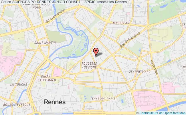 plan association Sciences Po Rennes Junior Conseil - Sprjc Rennes